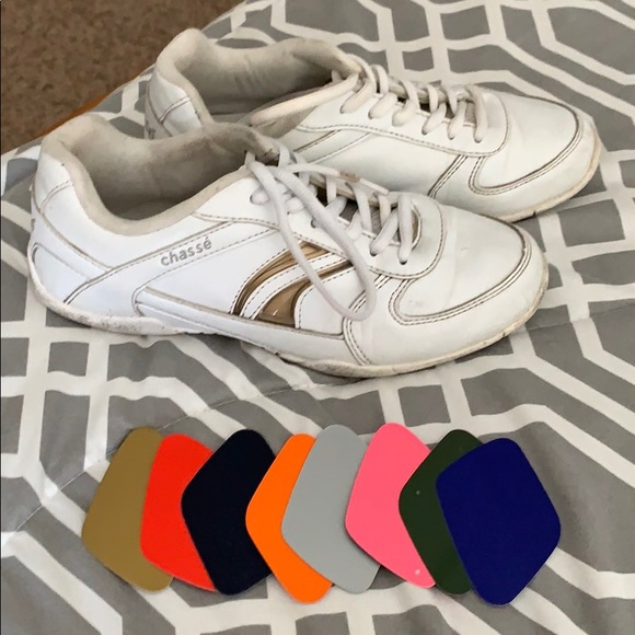 Chase Authentics Other - Girls chasse cheerleading shoes with color slides